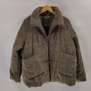 Jou Jou Women's Corduroy  Zip Up Jacket Size XL NWOT